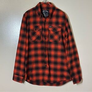 DIXXON Retired- Orange and Black “Workforce” Flannel Shirt